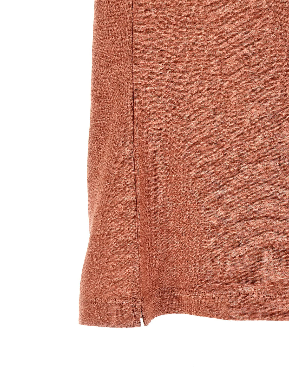 Brunello Cucinelli Polo Jersey Mélange Orange