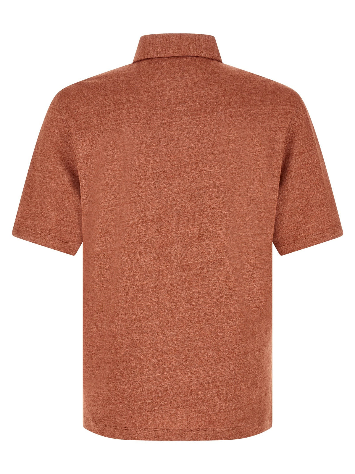 Brunello Cucinelli Polo Jersey Mélange Orange