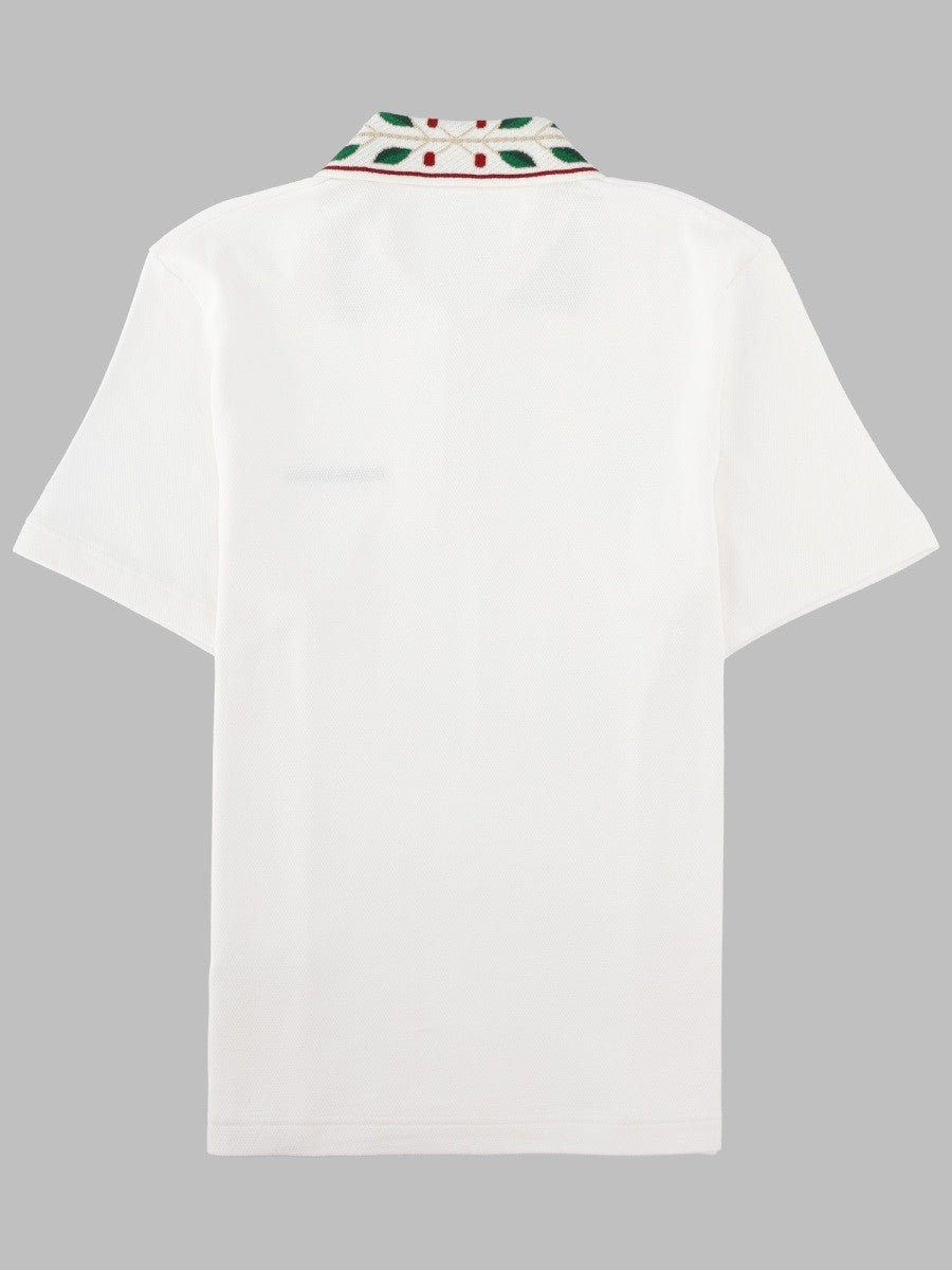 Casablanca Men's Polo Laurel White