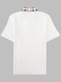 Casablanca Men's Polo Laurel White