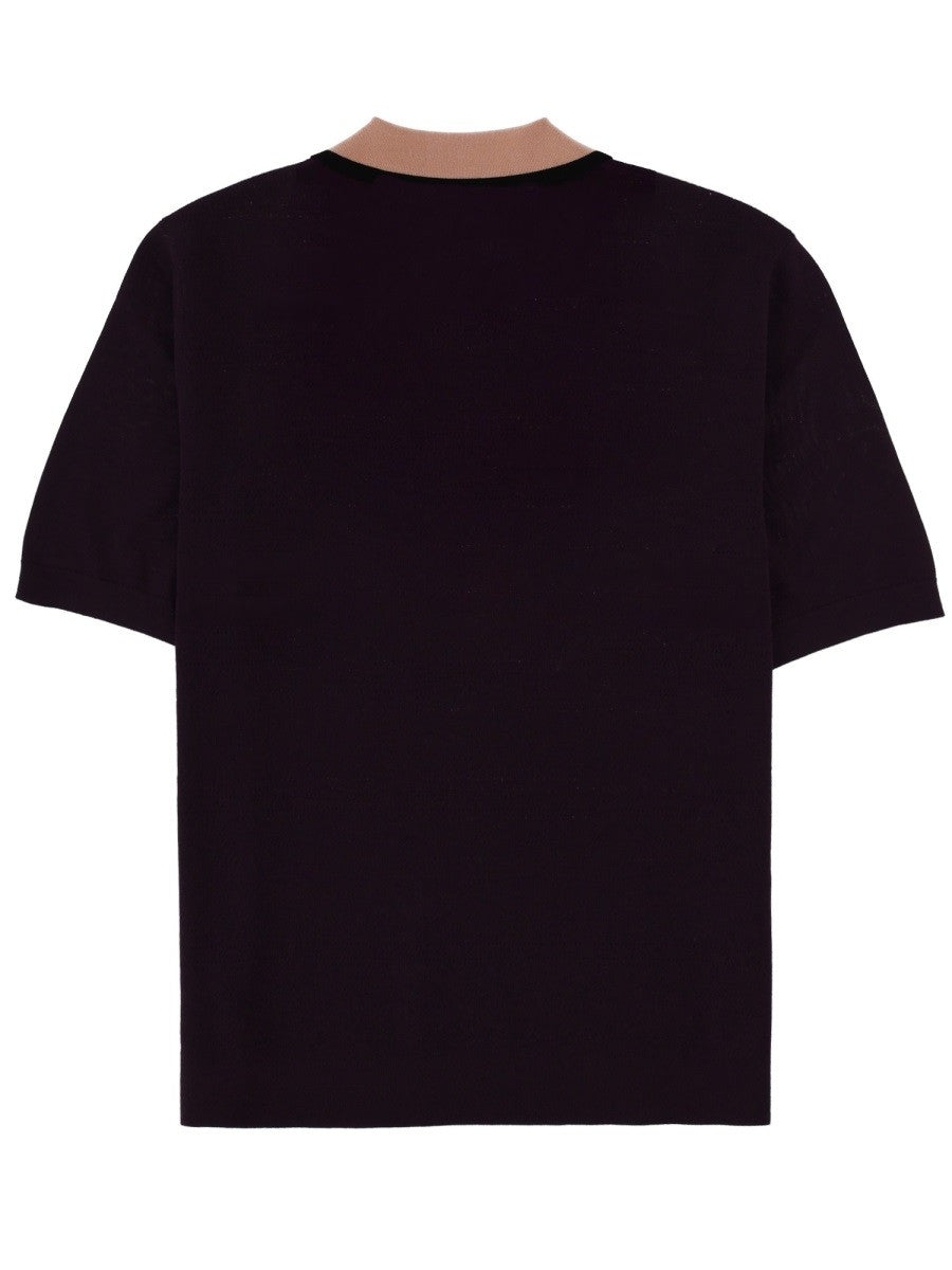 Dries Van Noten Men's Polo Molar Purple