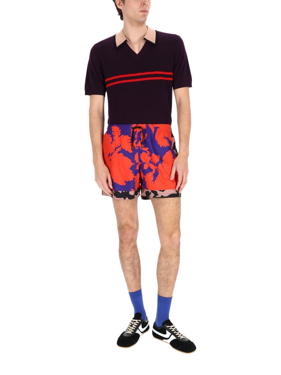 Dries Van Noten Men's Polo Molar Purple