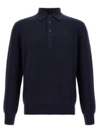 Zegna Polo Oasi Cashmere Blue