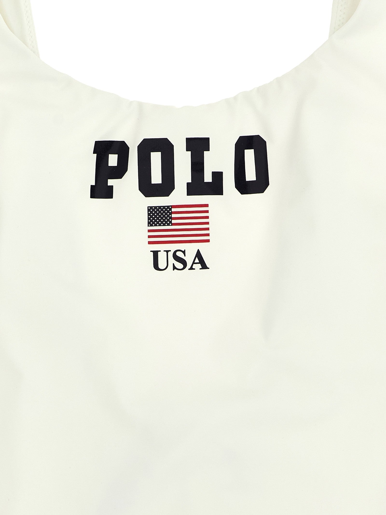 Polo Ralph Lauren Polo One Piece Swimsuit White
