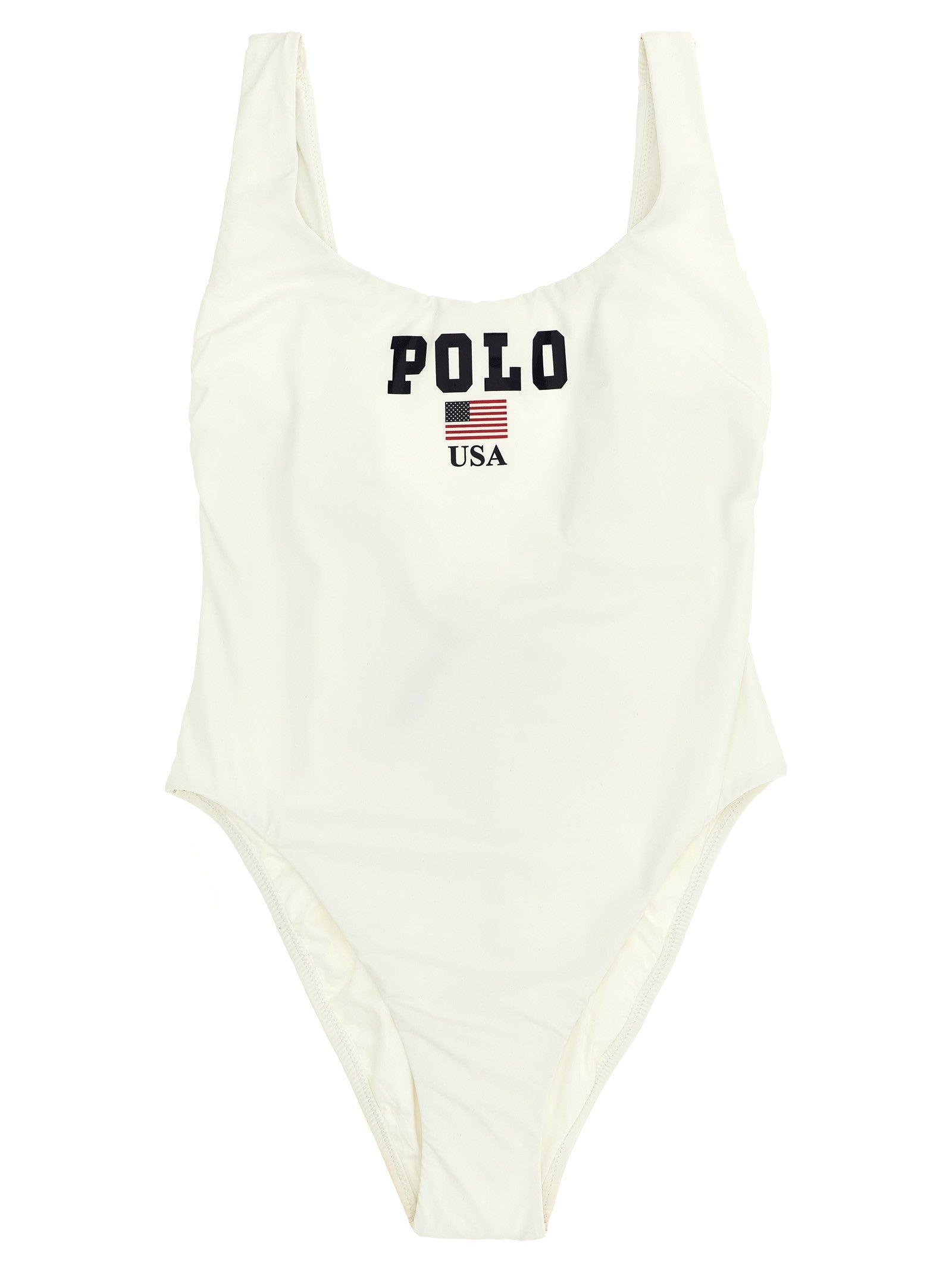 Polo Ralph Lauren Polo One Piece Swimsuit White
