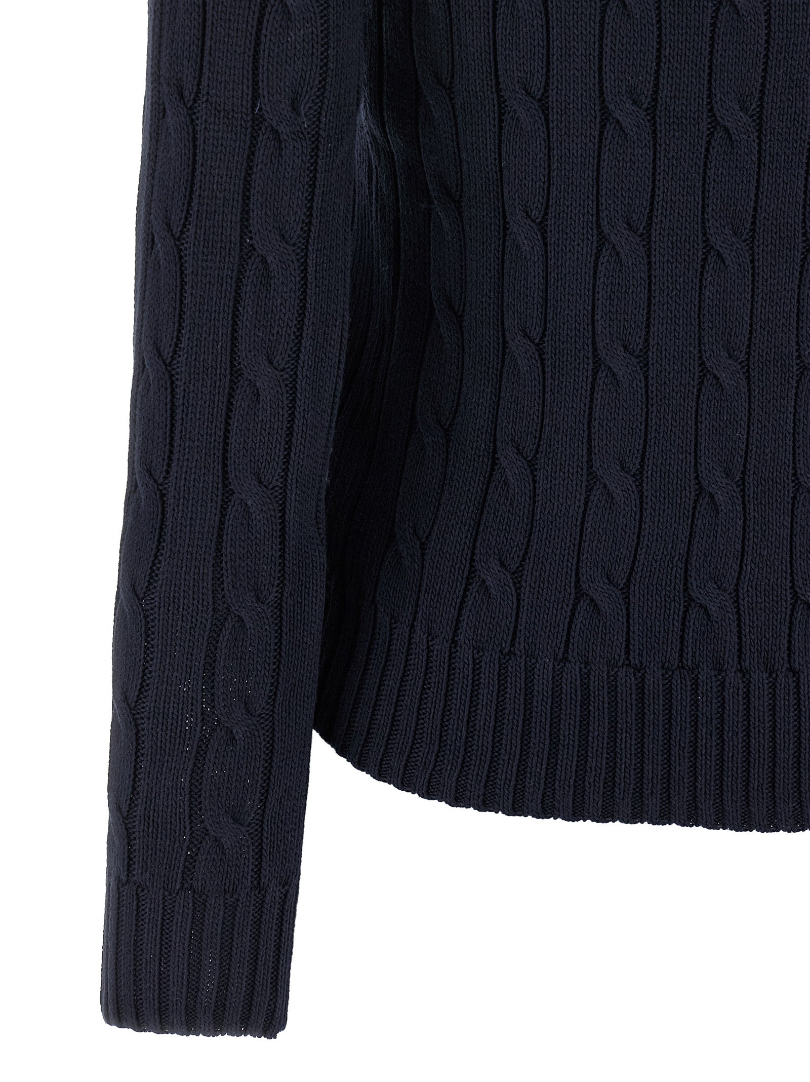 POLO RALPH LAUREN - POLO RALPH LAUREN - Braided cotton sweater - Women’s Knitwear