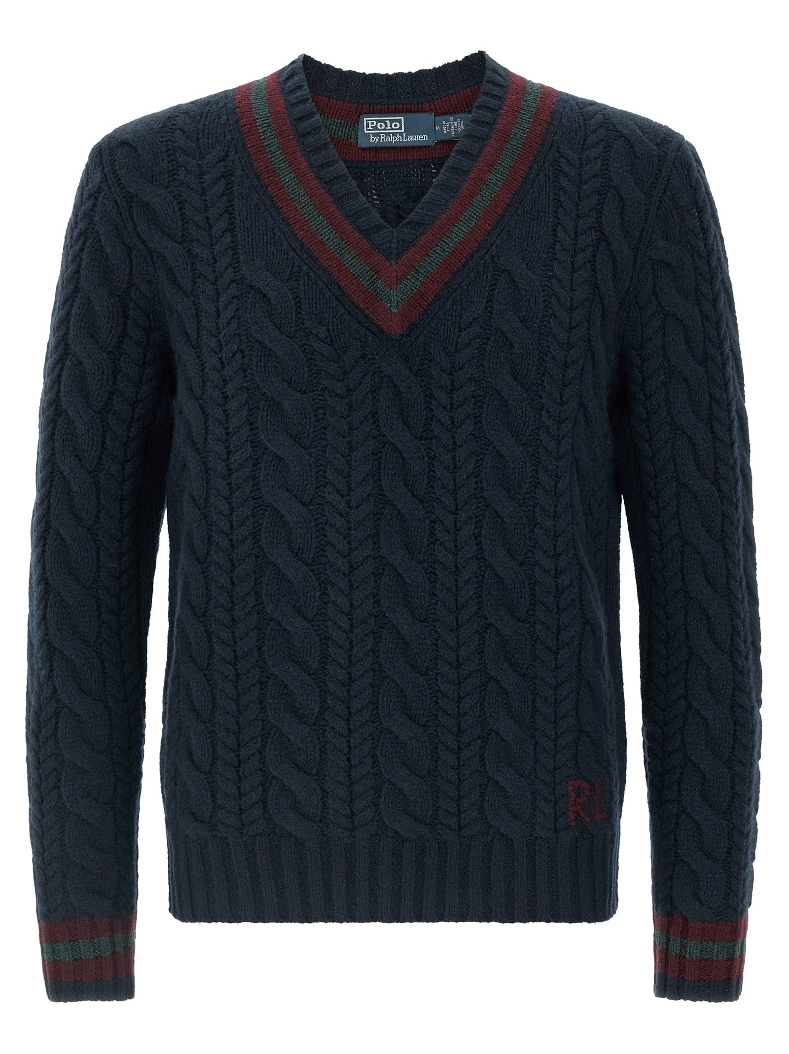 POLO RALPH LAUREN - POLO RALPH LAUREN - Braided sweater - Men’s Knitwear