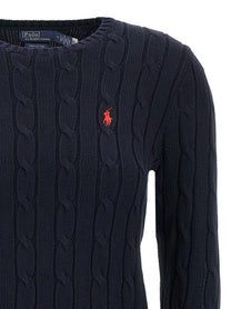 POLO RALPH LAUREN - POLO RALPH LAUREN - Braided cotton sweater - Women’s Knitwear