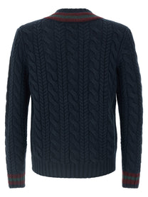 POLO RALPH LAUREN - POLO RALPH LAUREN - Braided sweater - Men’s Knitwear