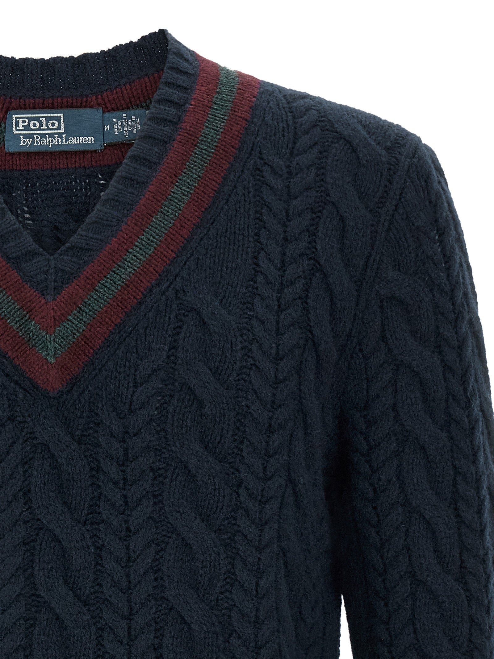POLO RALPH LAUREN - POLO RALPH LAUREN - Braided sweater - Men’s Knitwear