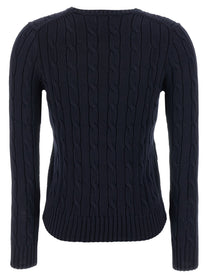 POLO RALPH LAUREN - POLO RALPH LAUREN - Braided cotton sweater - Women’s Knitwear