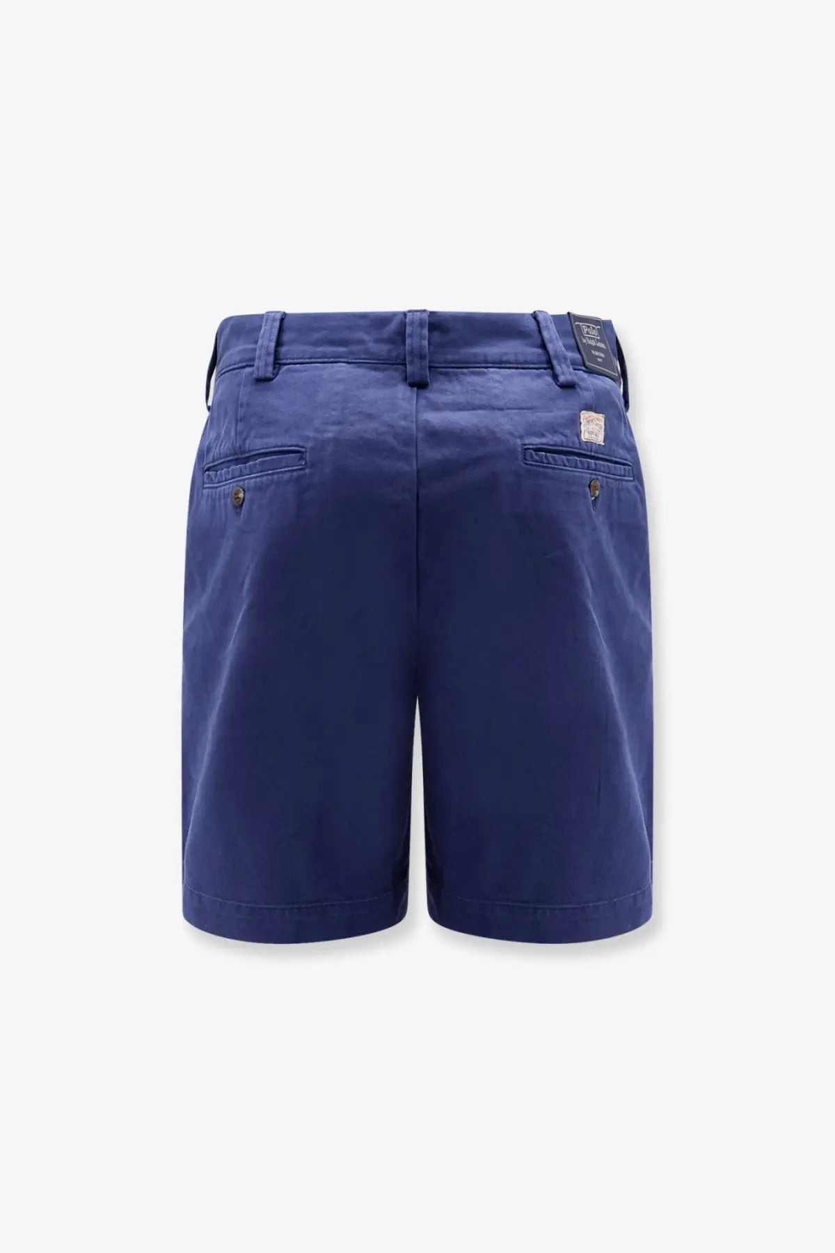 Polo ralph lauren men’s big fit navy blue cotton chino shorts with classic tailored fit and subtle stitching details