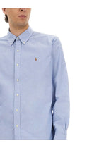 Polo Ralph Lauren Men's Oxford Custom Shirt Blue, view 4