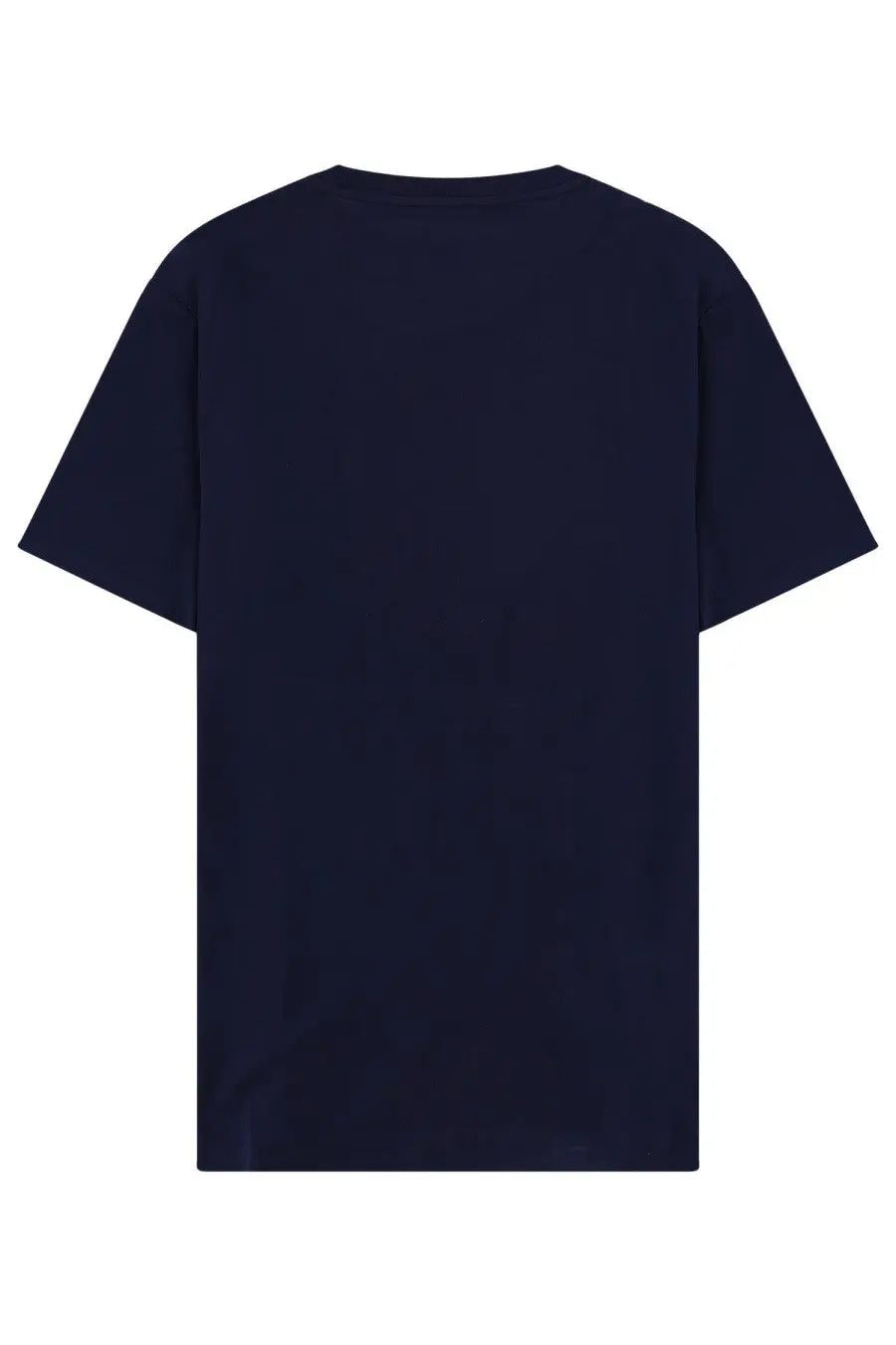 Navy blue cotton polo ralph lauren men’s t-shirt with relaxed fit and simple crew neckline front view