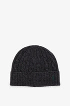 Polo Ralph Lauren Men's Wool Blend Cable Knit Beanie Hat Grey