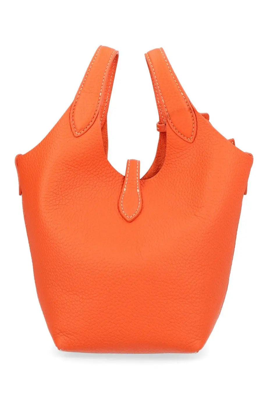 Polo Ralph Lauren women’s borsa tote polo play small orange vibrant leather bag with structured shape and top handle design