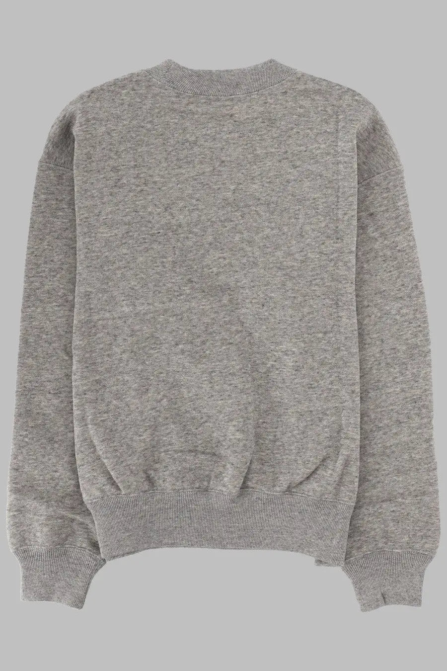 Polo Ralph Lauren women’s grey heather crewneck sweatshirt with ribbed cuffs and hem made of soft felpa material