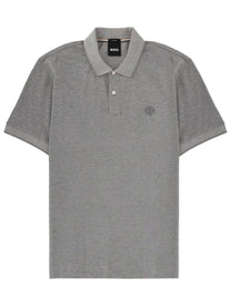 BOSS Men's Polo Shirt Parris Silver