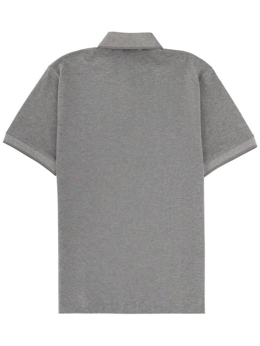BOSS Men's Polo Shirt Parris Silver