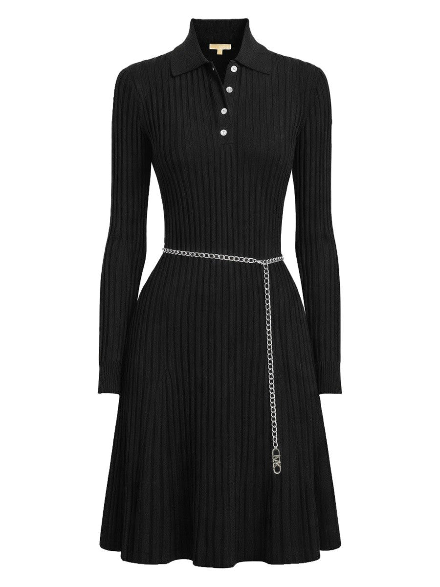 Michael Kors Women's Polo Shirt Dress Black