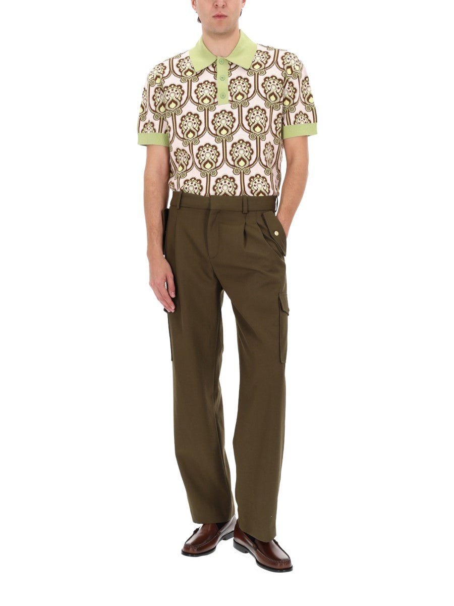 Drôle de Monsieur Men's Polo Shirt Maille Tapisserie Multicolor