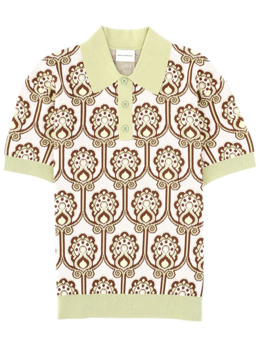 Drôle de Monsieur Men's Polo Shirt Maille Tapisserie Multicolor