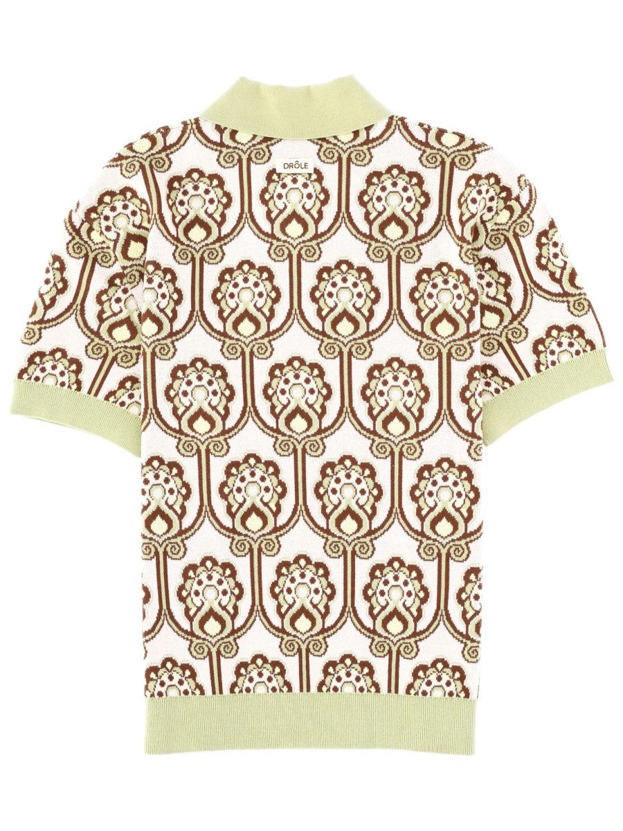Drôle de Monsieur Men's Polo Shirt Maille Tapisserie Multicolor