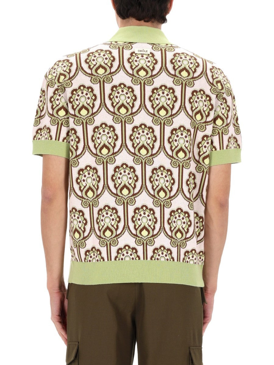 Drôle de Monsieur Men's Polo Shirt Maille Tapisserie Multicolor