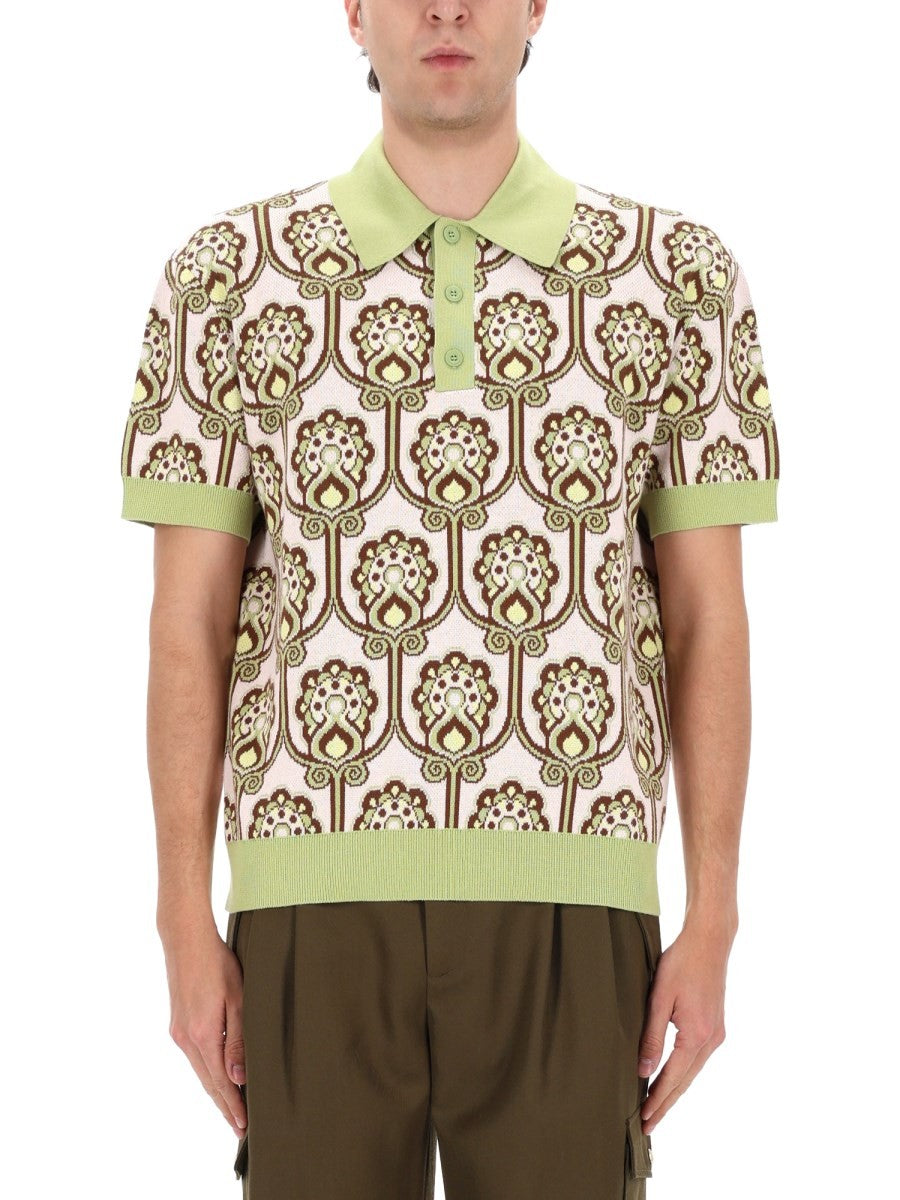 Drôle de Monsieur Men's Polo Shirt Maille Tapisserie Multicolor