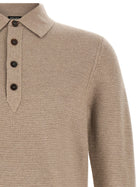 Zegna Polo Shirt Oasi Cashmere Beige Beige, view 3