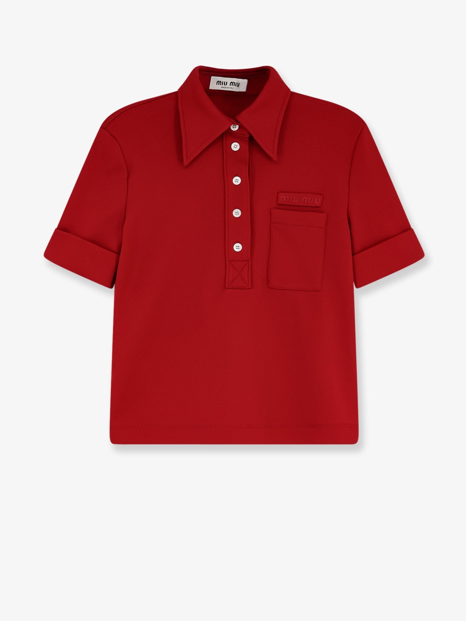 Miu Miu Women's Polo Shirt Rubino