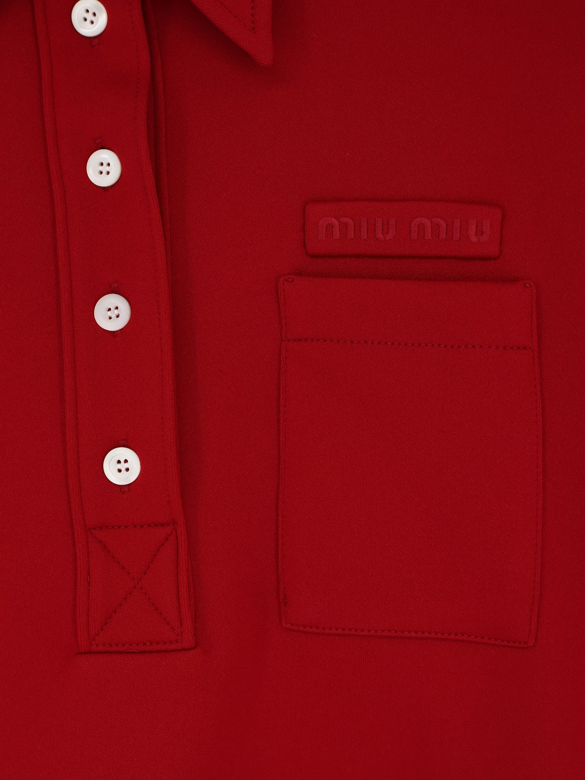 Miu Miu Women's Polo Shirt Rubino