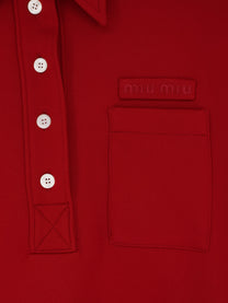 Miu Miu Women's Polo Shirt Rubino