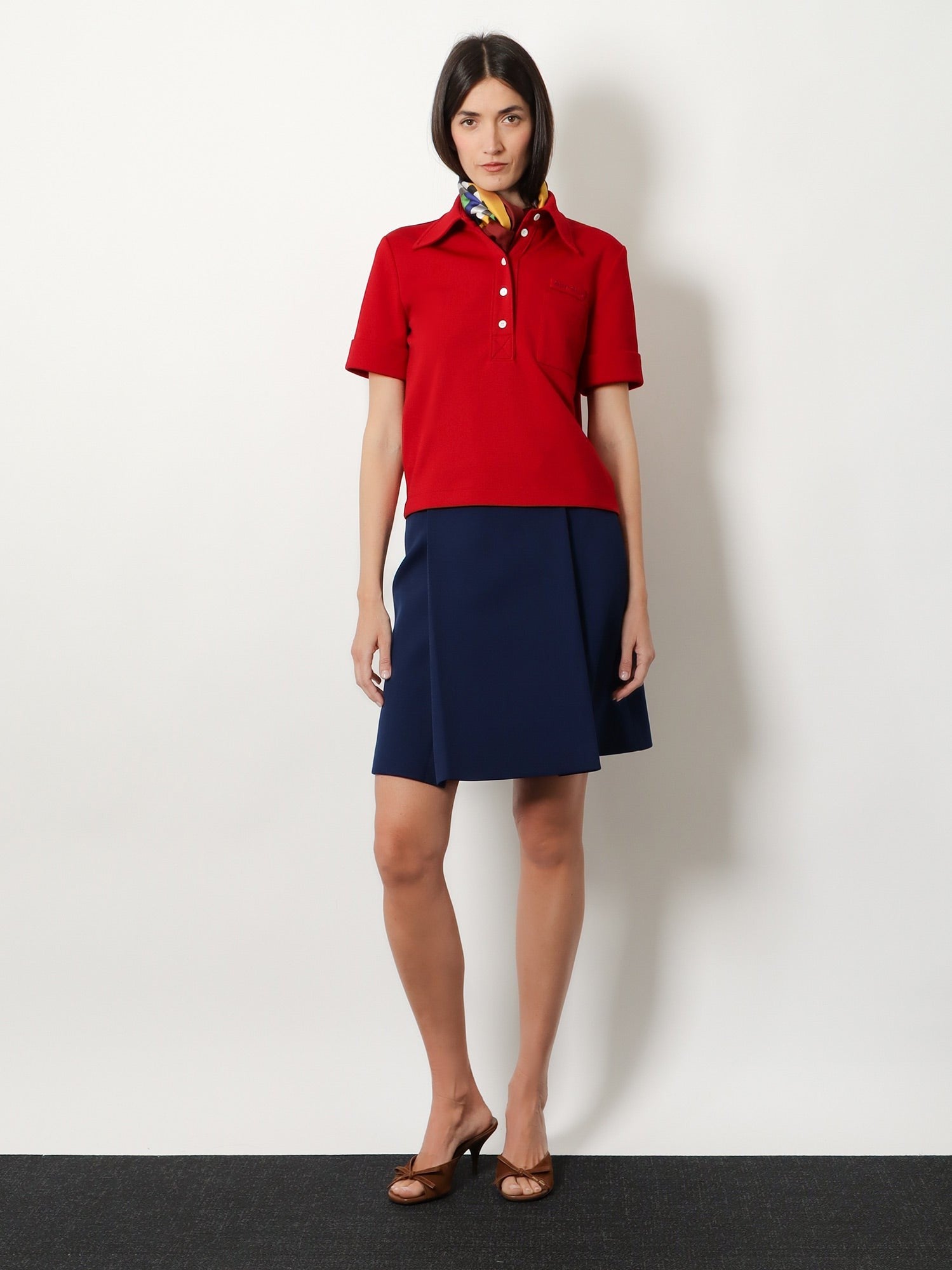 Miu Miu Women's Polo Shirt Rubino