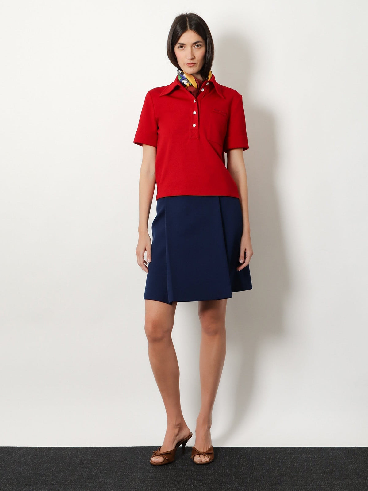 Miu Miu Women's Polo Shirt Rubino, view 2