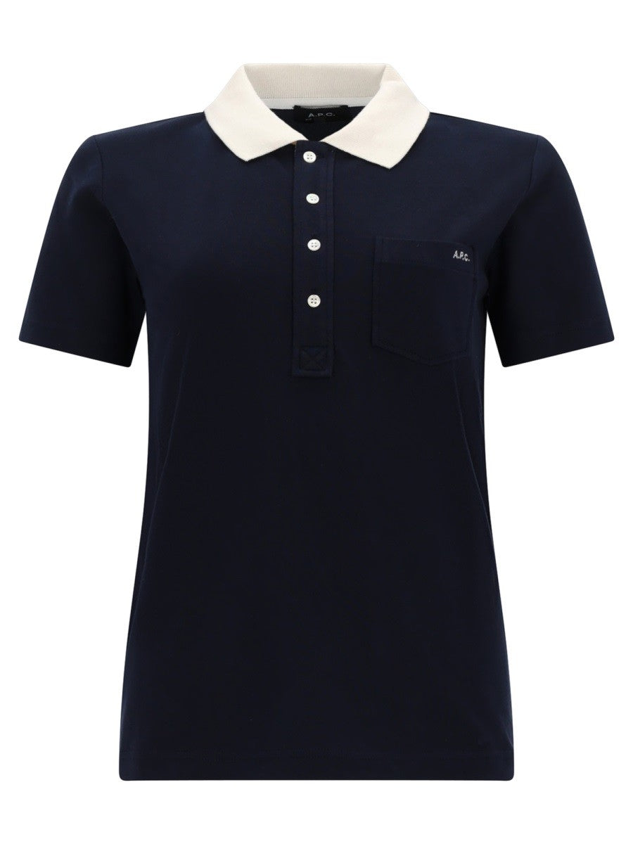 A.P.C Women's Polo Shirt Blue