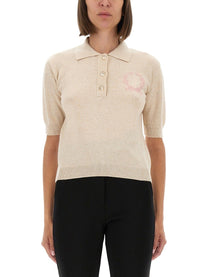 Moschino Women's Polo Shirt Beige