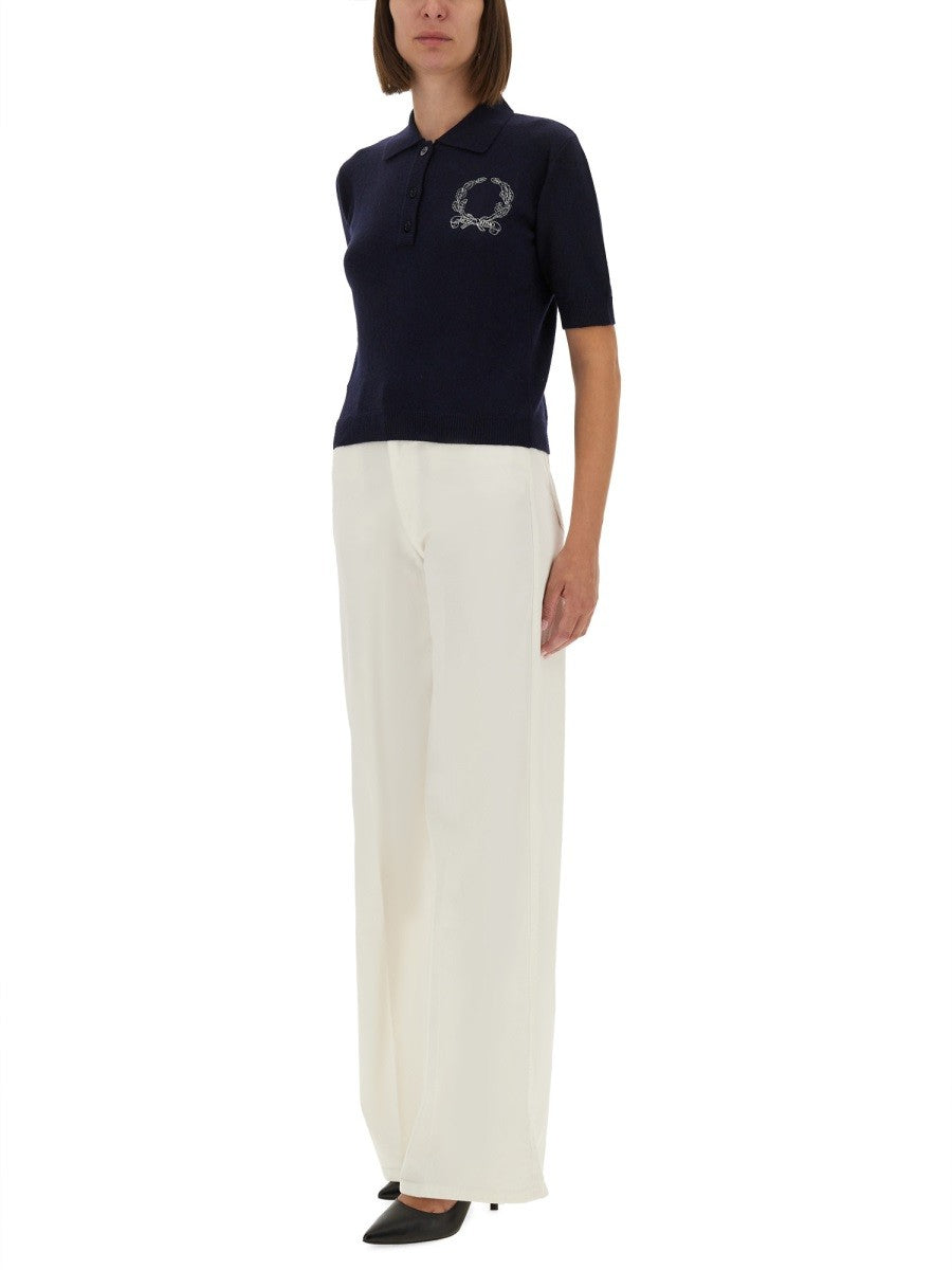 Moschino Women's Polo Shirt Blue