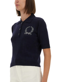 Moschino Women's Polo Shirt Blue