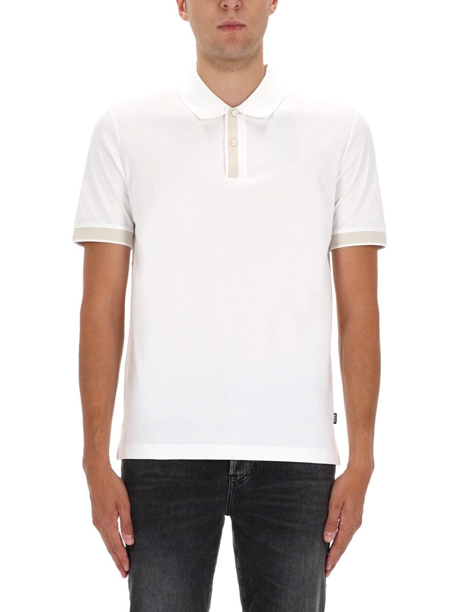Boss Men's Polo Shirt White