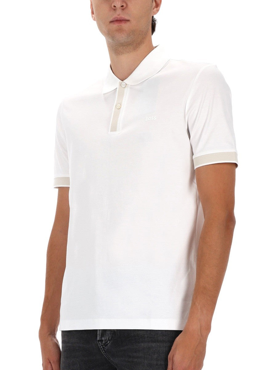Boss Men's Polo Shirt White