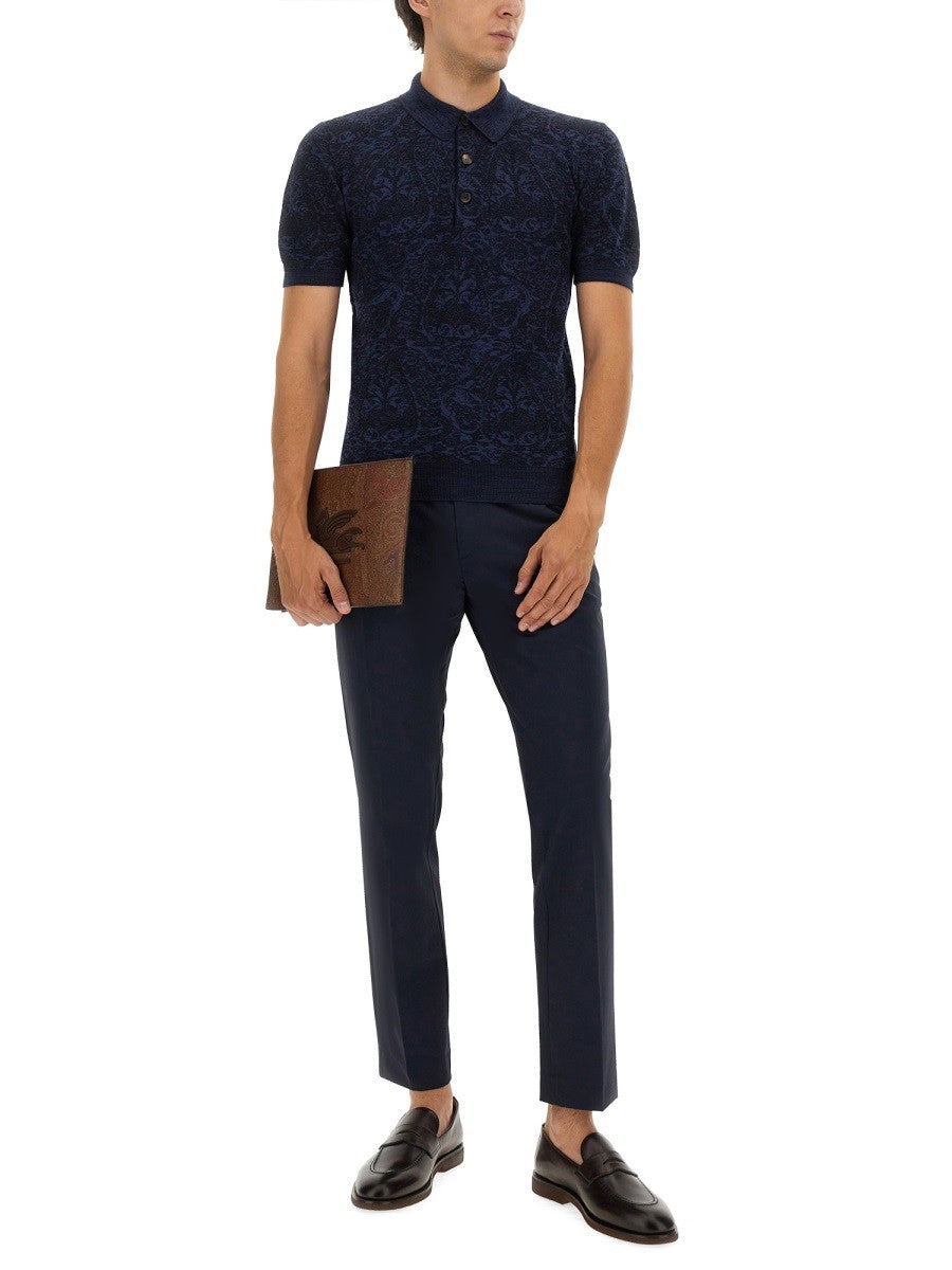 Etro Men's Polo Shirt Blue