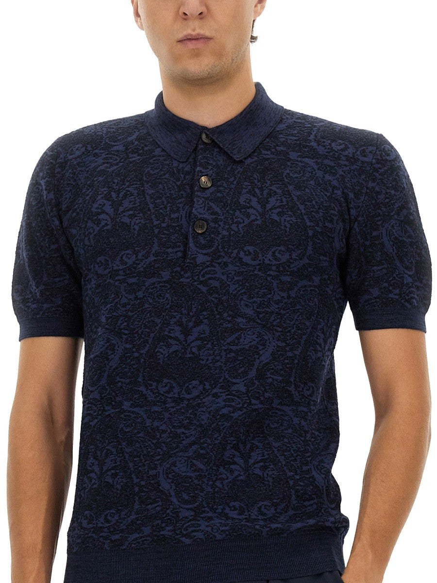 Etro Men's Polo Shirt Blue