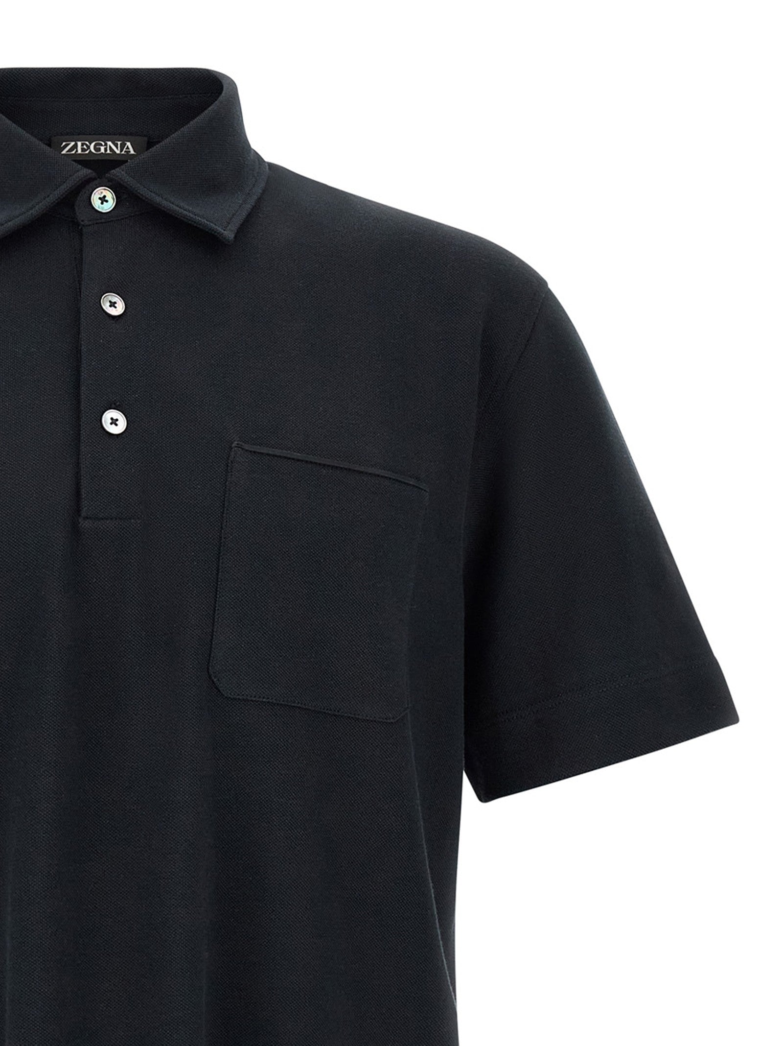Zegna Polo Shirt Blue