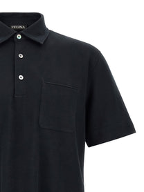 Zegna Polo Shirt Blue
