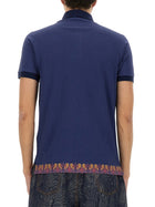 ETRO Men's Polo Shirt Blue, view 3