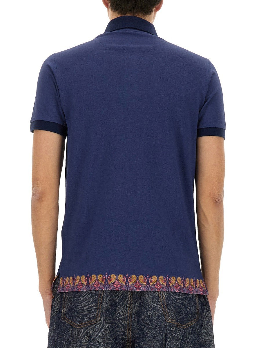 ETRO Men's Polo Shirt Blue