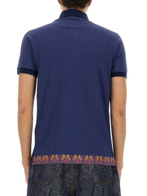 ETRO Men's Polo Shirt Blue