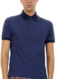 ETRO Men's Polo Shirt Blue