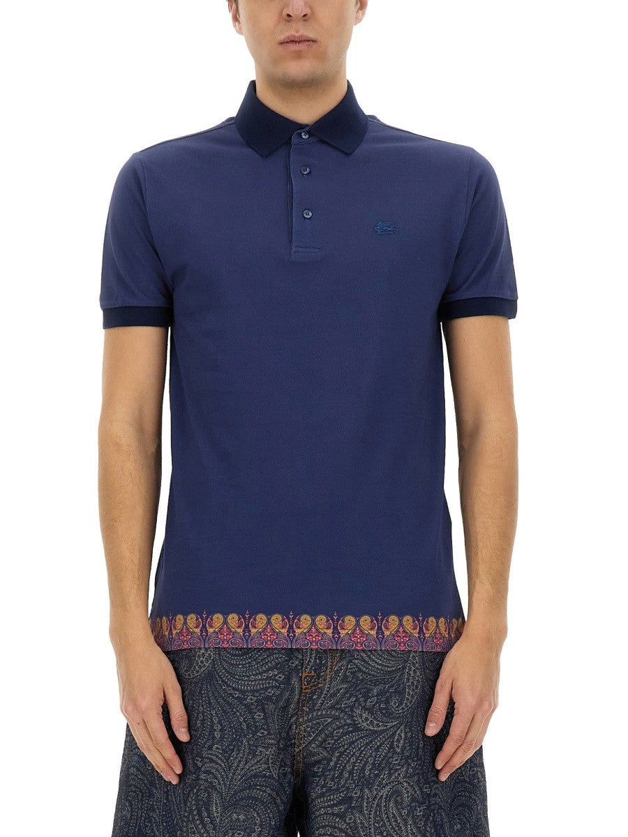ETRO Men's Polo Shirt Blue